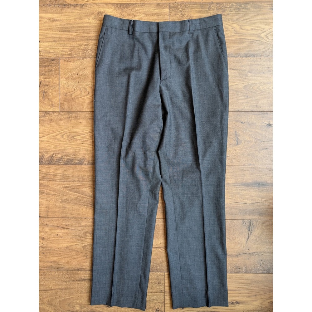 Paul Smith London Gray Wool Dress Pants Mens Size 32x30 Made in Italy (Read)‎